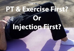 An individual doing a supine hip extension bridging exercise