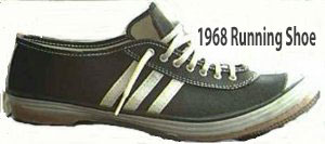 old-style running shoe